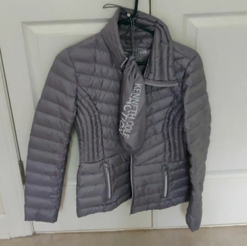 Silver Kenneth Cole puffer